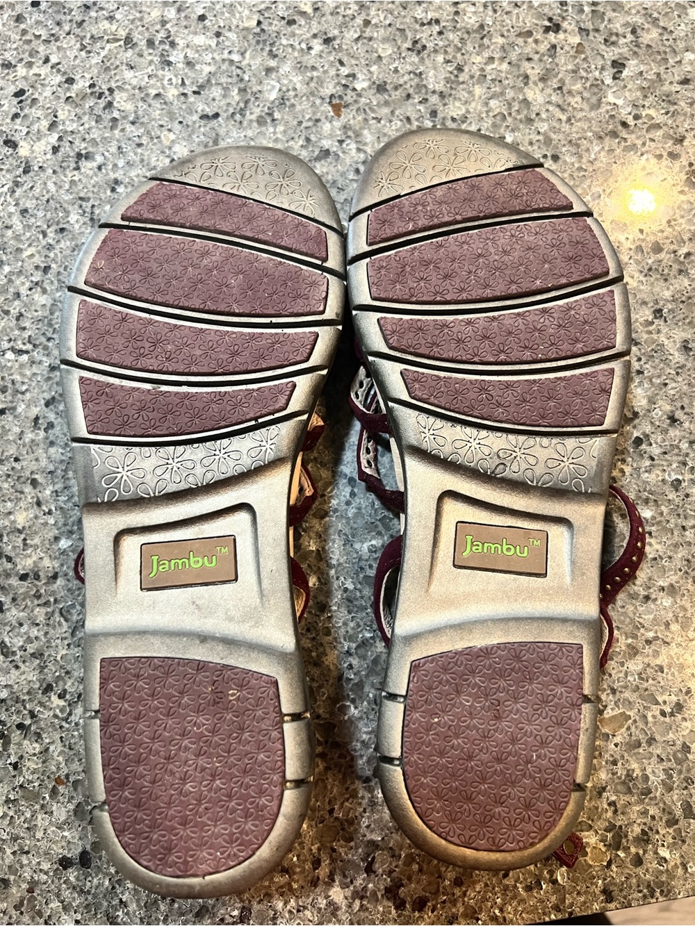 Jambu Women’s Strappy Studded Sandals - Burgundy - Picture 5 of 5